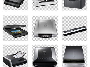 办公效率提升利器 扫描仪复印机PNG免扣素材全解析