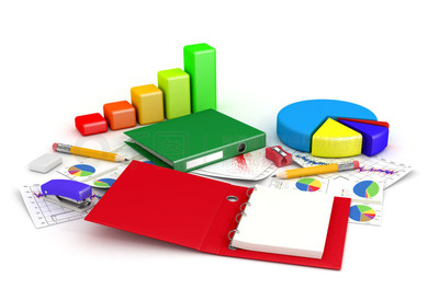 办公用品与图表图片免费下载指南